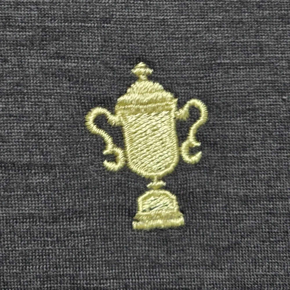 Peter Millar Wicking Mens 2XL Long Sleeve Merino Wool Polo Shirt US Open Semple